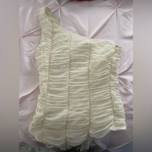 One shoulder bodysuit